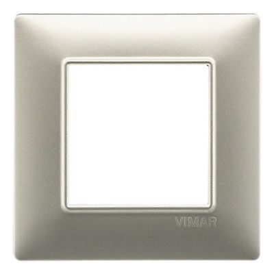 Placca 2M Nichel Opaco per scatola rotonda